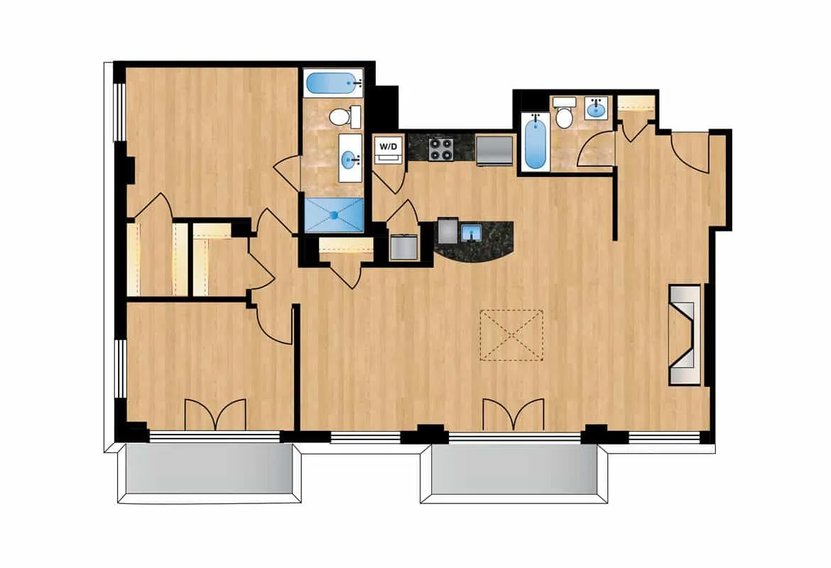Penthouse — Unit 703 floor plan