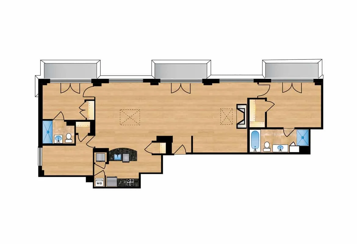 Penthouse — Unit 707 floor plan