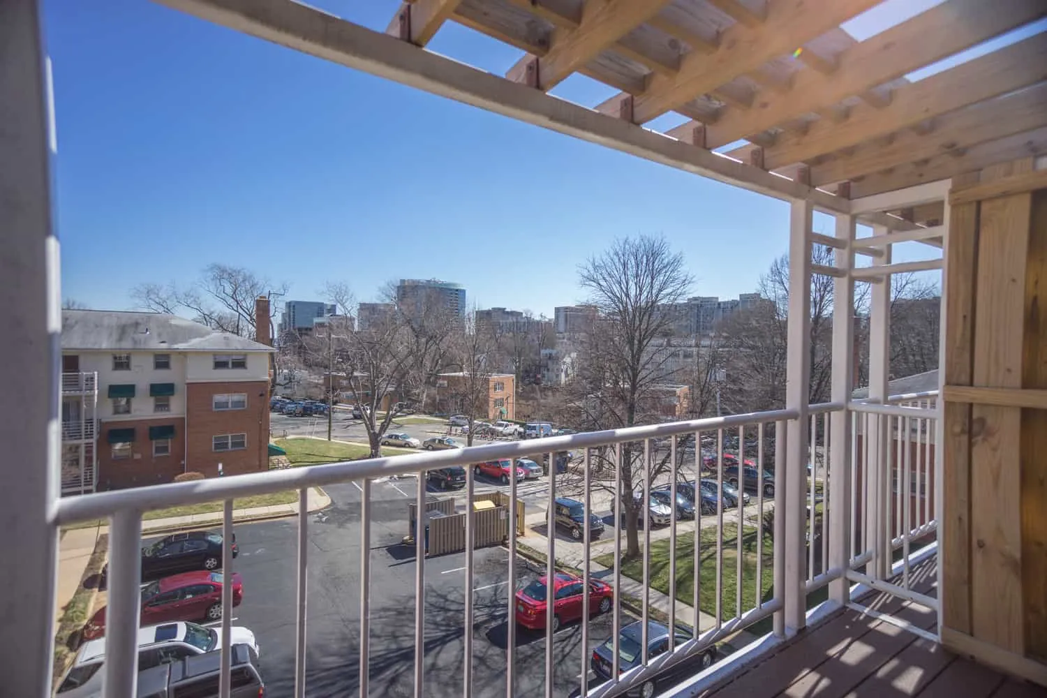 Front Of The Taylor Apartment Balcony View