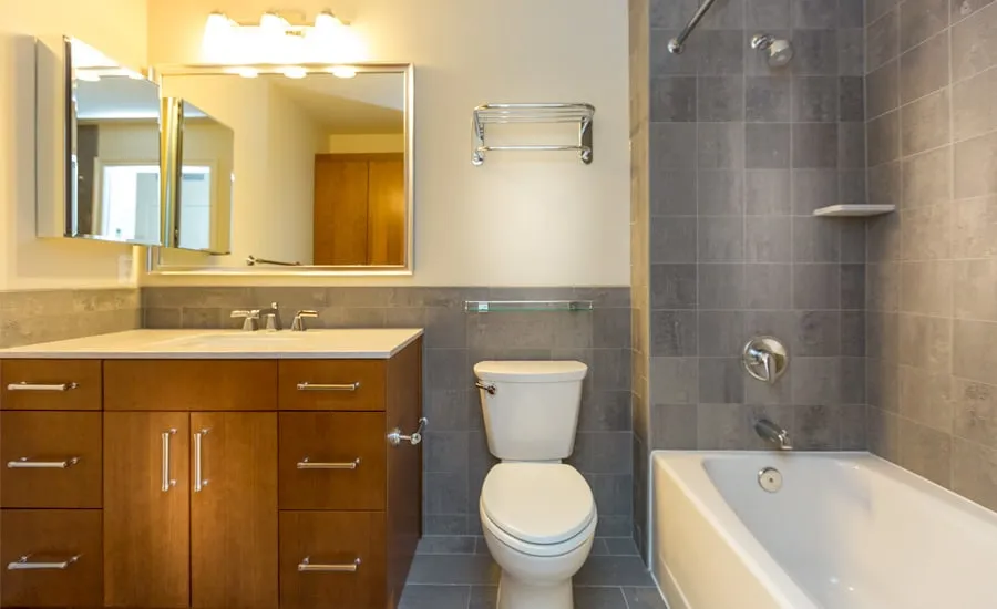 Apartment Bathroom In The Harper Building