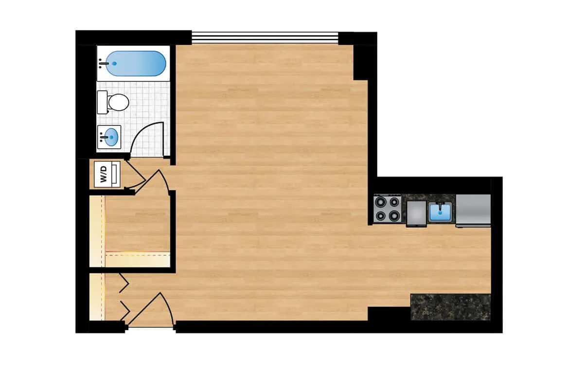 Studio — Tier 1 floor plan