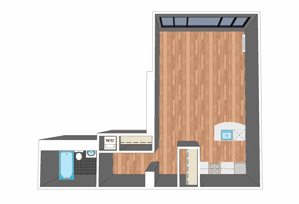 Studio — Tier 10 floor plan