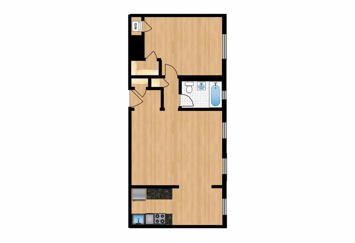 One Bedroom — Tier 3 floor plan