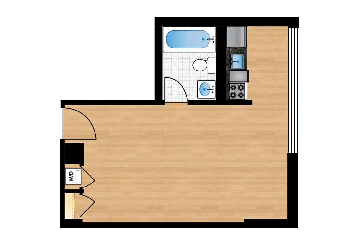 Studio — Tier 3-4 floor plan