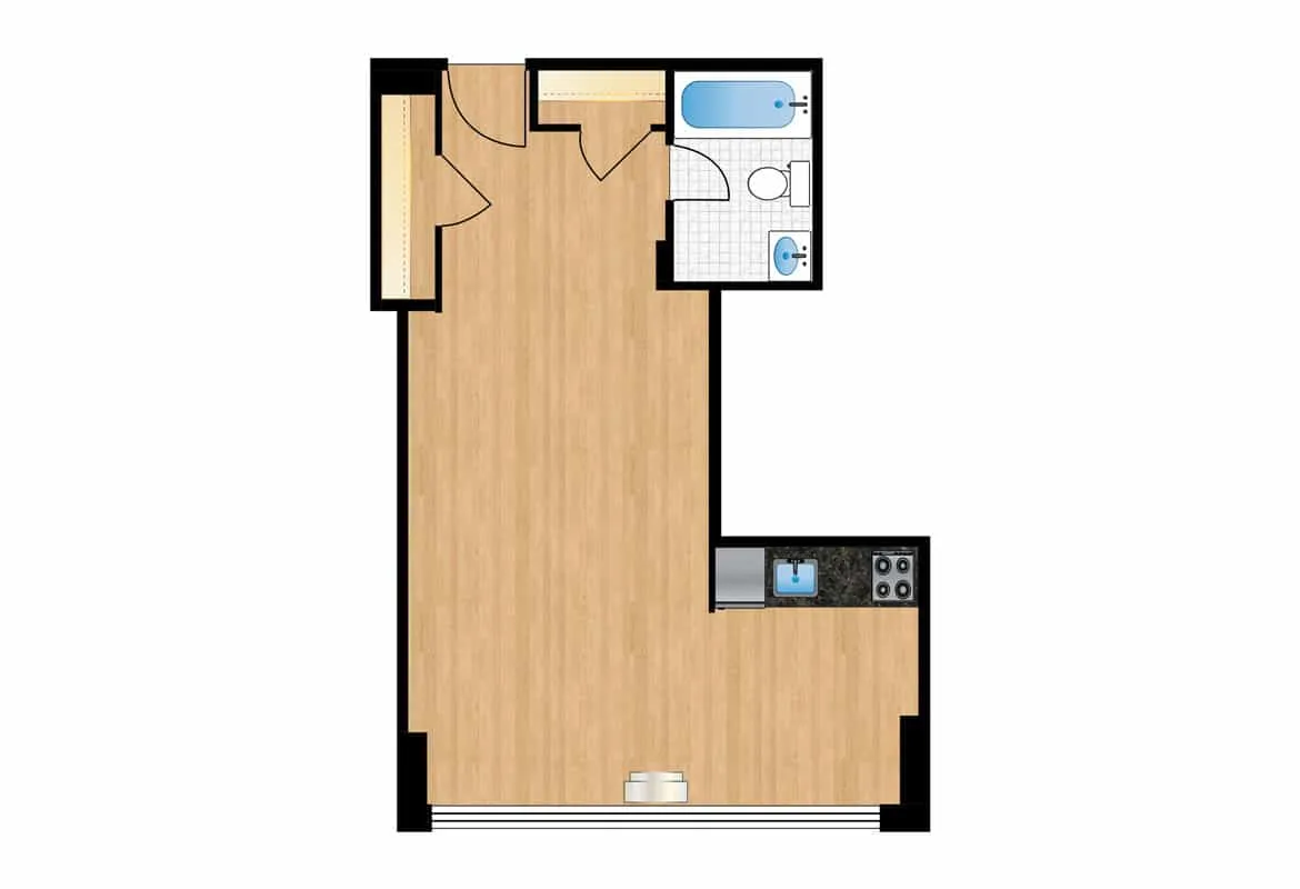 Studio — Tier 6 floor plan