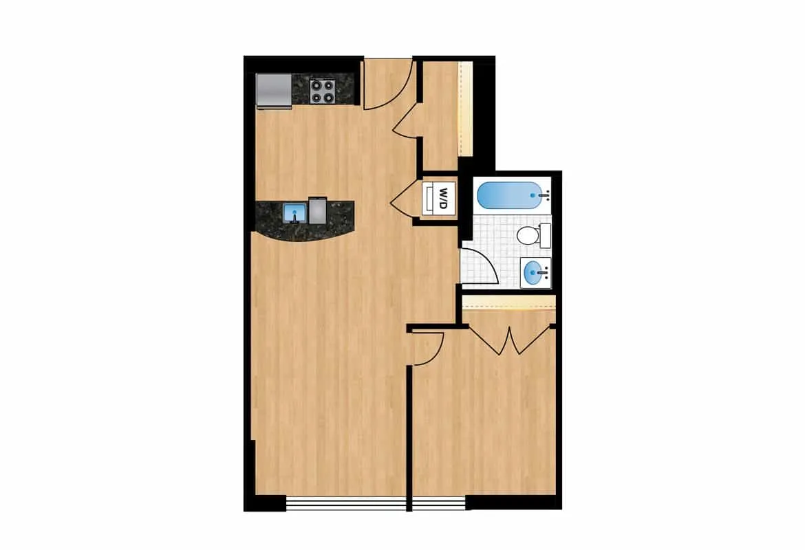 One Bedroom — Tier 7 floor plan