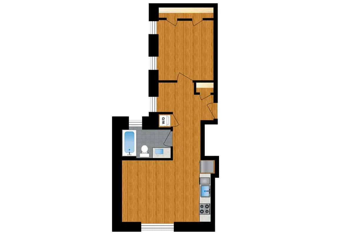 One Bedroom — Unit 1 floor plan