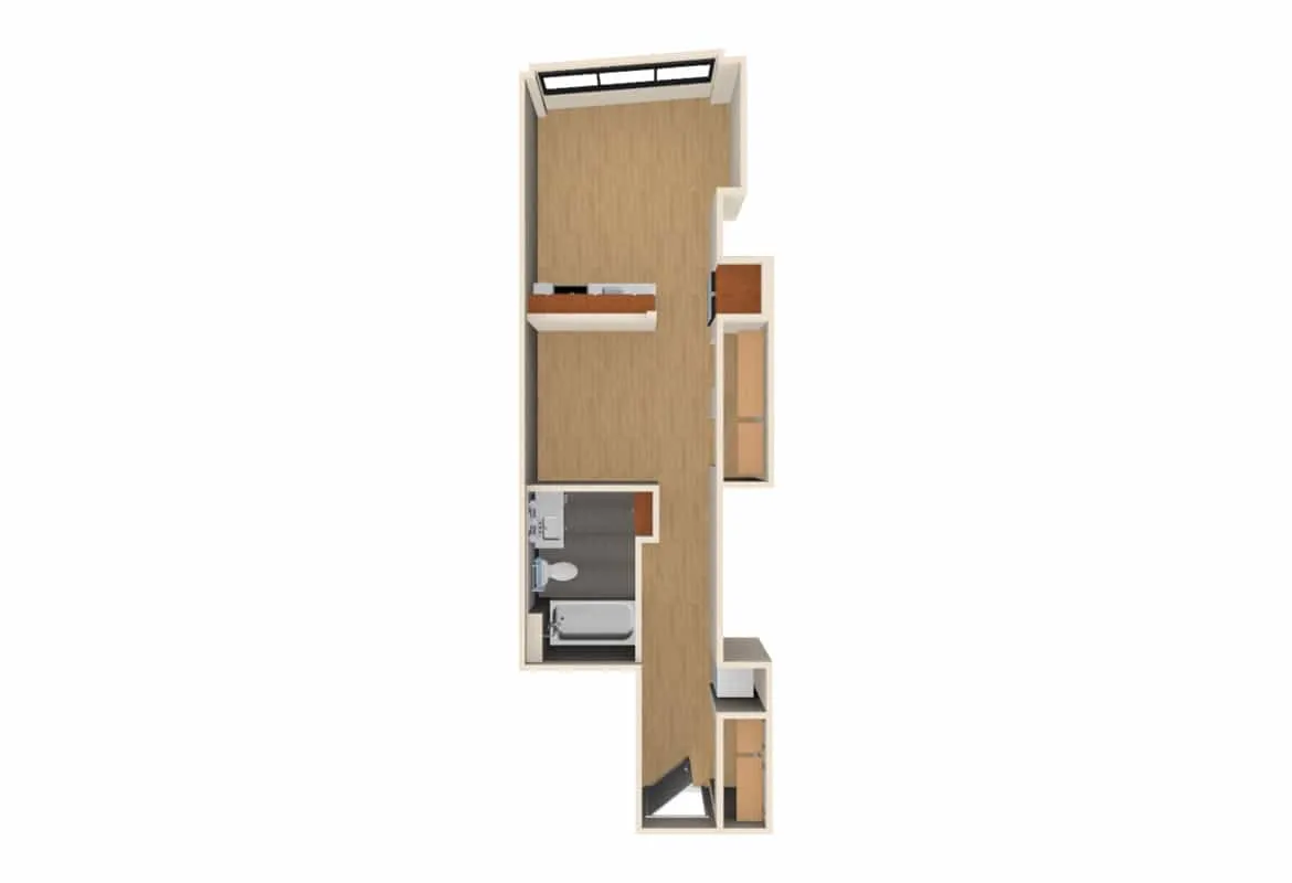 Jr. One Bedroom — Unit 703 floor plan