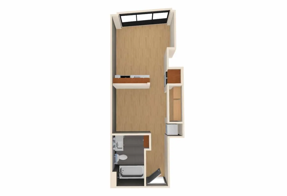 Jr. One Bedroom — Unit 705 floor plan